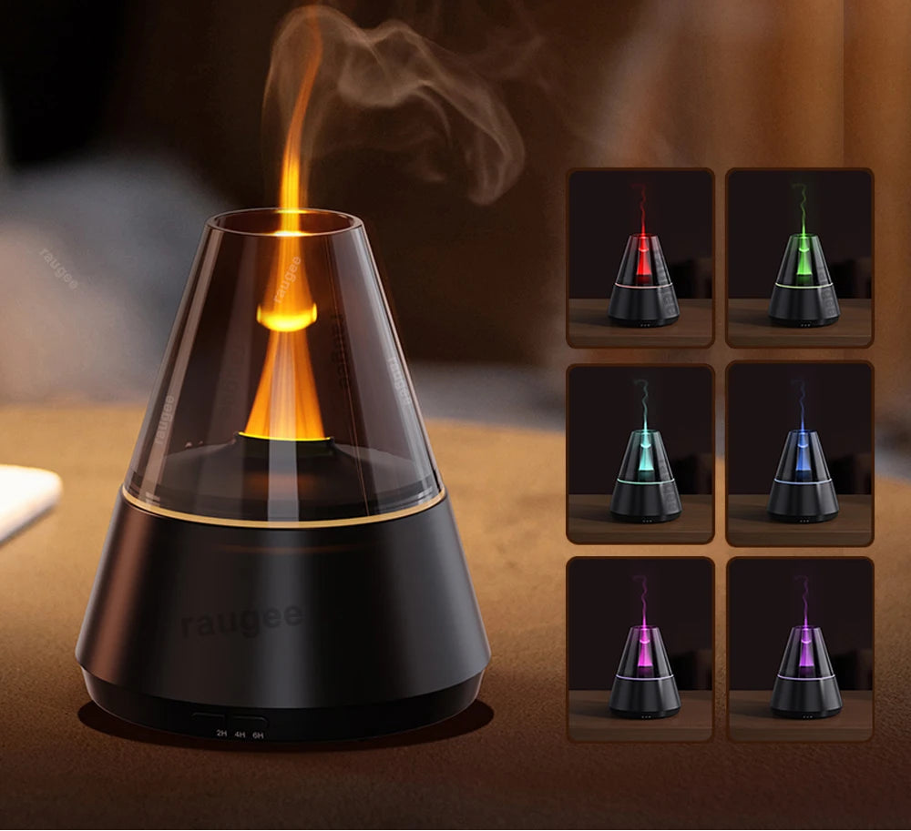 Air Humidifier USB Mini Aroma Essential Oil Diffuser Home Mute Automatic Mist Maker Fragrance Diffuser with Colorful Night Light
